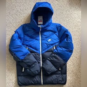 Nike Men's Large Storm-FIT Windrunner Puffer Winter Jacket Coat Blue DR9605-480